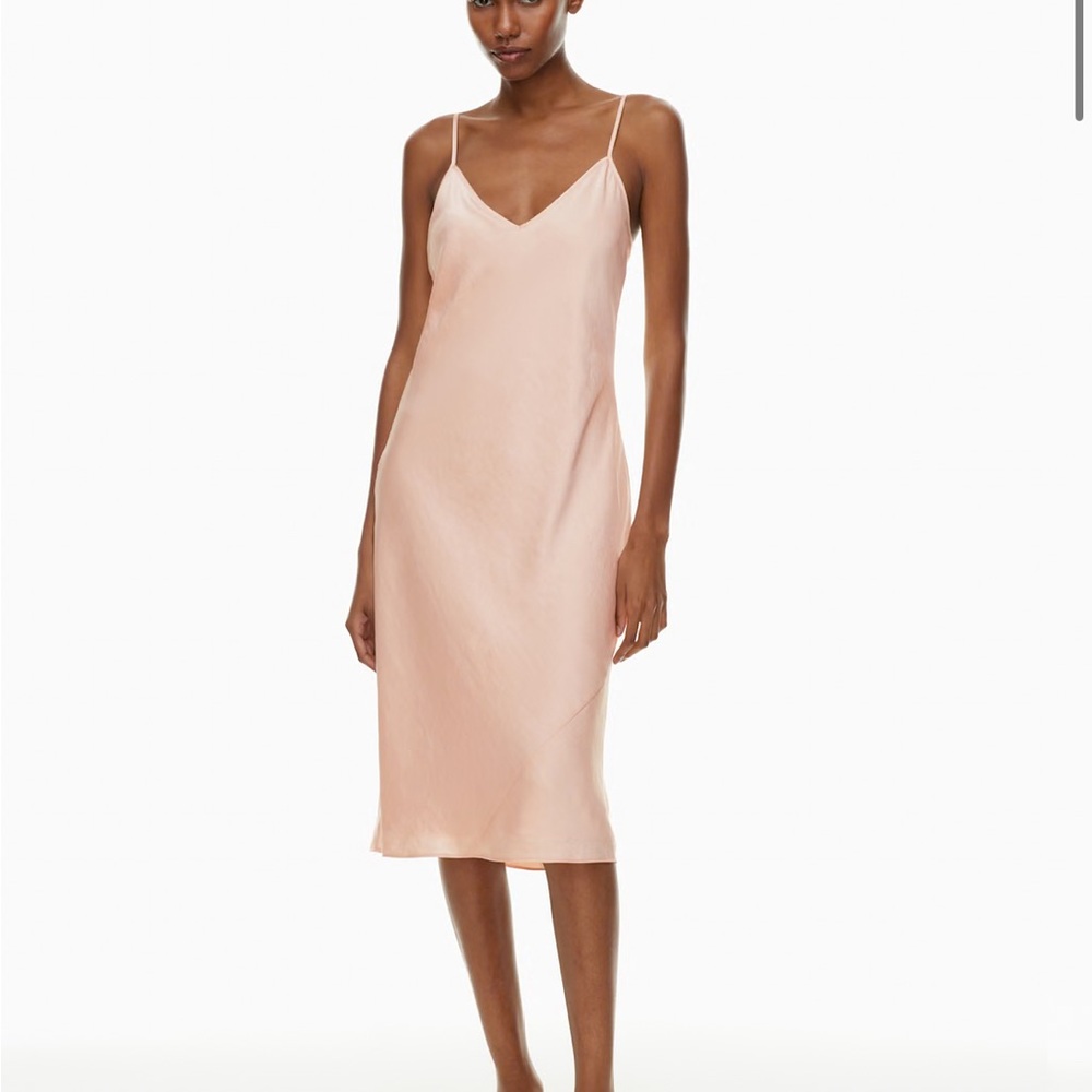 New with tags Aritzia One Slip midi in blush
